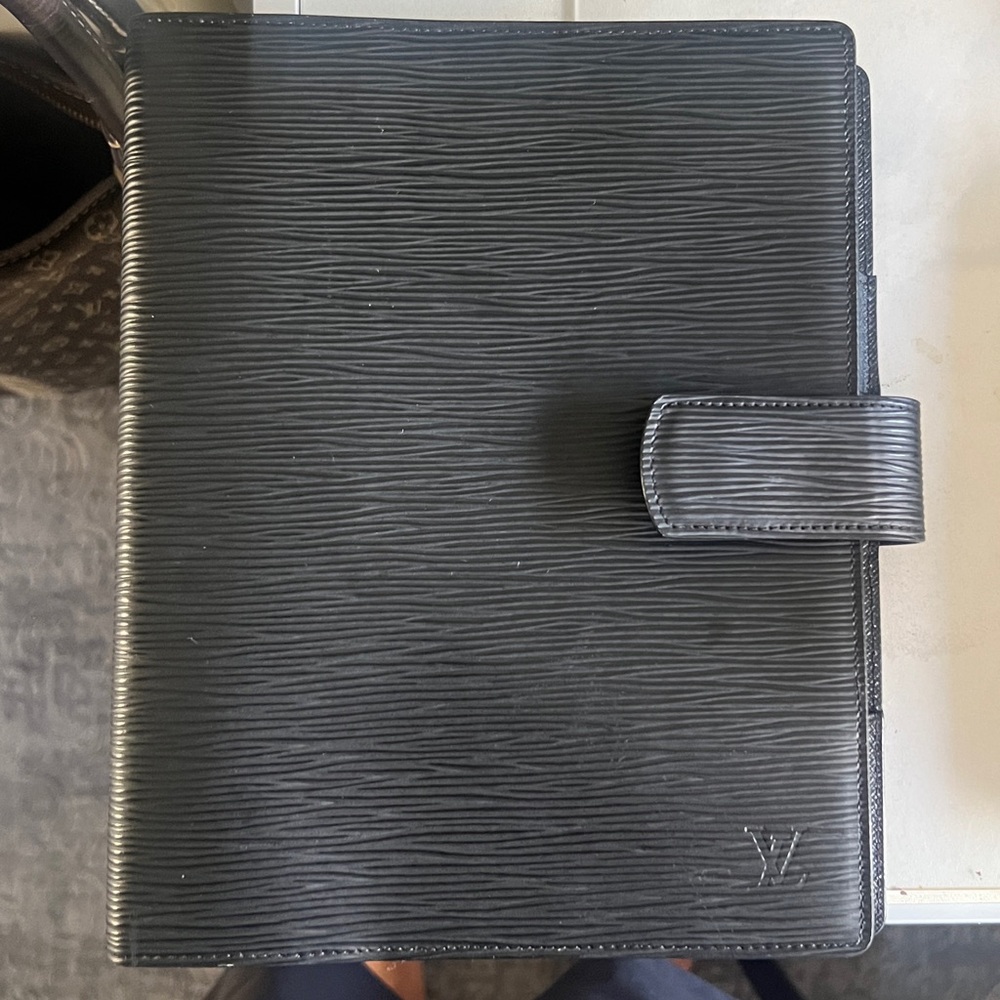 Louis Vuitton Black Leather Organizer